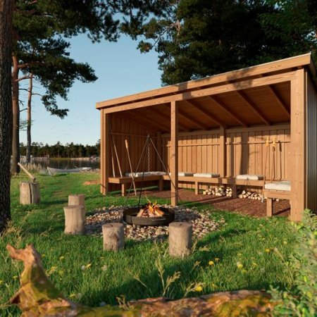 Plus Nordic Bålhytte 9,5 m2