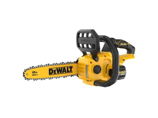 DEWALT DCMCS565N-XJ 18V XR kædesav SOLO. Billedet viser produktet fra siden.