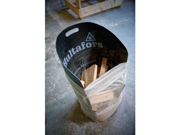 Hultafors Waste Manager 1080 × 780 mm. Billedet viser produktet fra siden.
