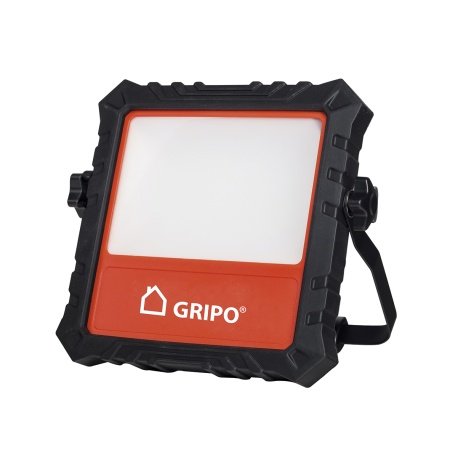 Gripo Schuko arbejdslampe med 3600 lumen Gripo Schuko arbejdslampe med 3600lm leverer kraftig belysning under krævende forhold. Den har gummibeskyttelse, frostet lysskærm, udfoldelig krog og 3 meter kabel.