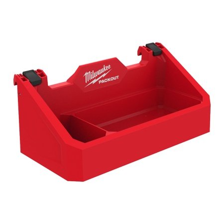 Milwaukee PACKOUT beholder Milwaukee PACKOUT værktøjsbeholder. Opbevaring til værktøj og tilbehør. Billedet viser produkt forfra.
