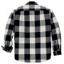 Carhartt plaid skjorte med tern. Billedet viser produktet bagfra.