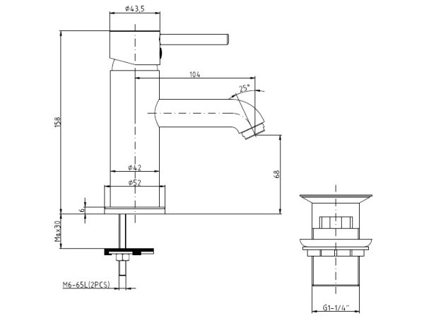 Adora push up armatur