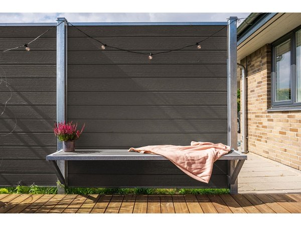 Wimex hegnsbænk koksgrå