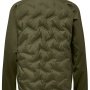 Pinewood Abisko Insulation Hybrid jakke olive green. Billedet viser produktet bagfra.