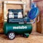 Metabo kompressor. Produkt vises i miljø 