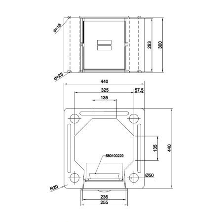Schiedel DM 44 ydermodul