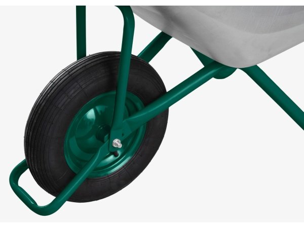 Grouw trillebør 110ltr, produkt set forfra