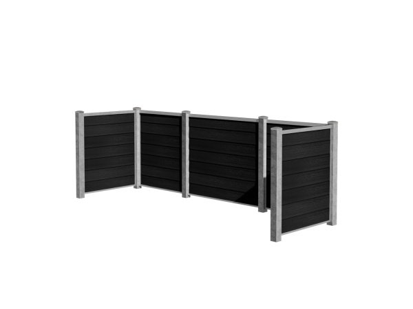 Wimex skraldeskjul t/ 4 spande