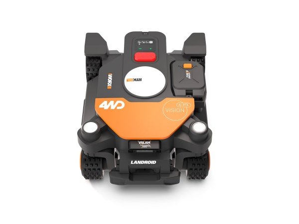 Worx 4WD robotplæneklipper Worx 4WD robotplæneklipper. Produktet vises fra venstre side