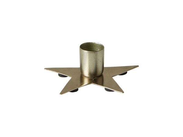 Dacore stjerne lysestage i metal nikkel Ø7cm Dacore stjerne lysestage i metal nikkel Ø7cm 333262