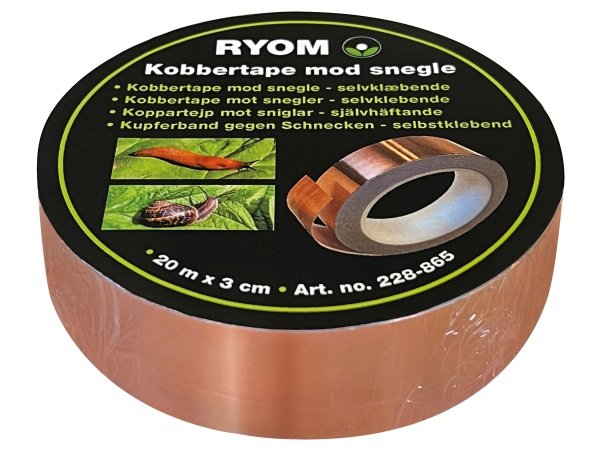 Ryom snegletape kobber Ryom snegletape kobber, produkt set forfra
