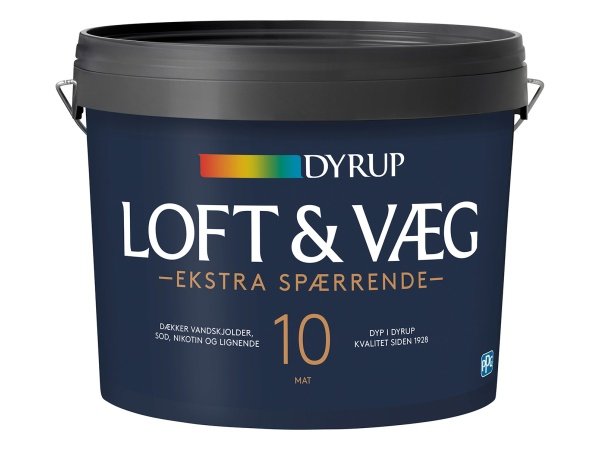 Dyrup væg & loft 10 mat hvid