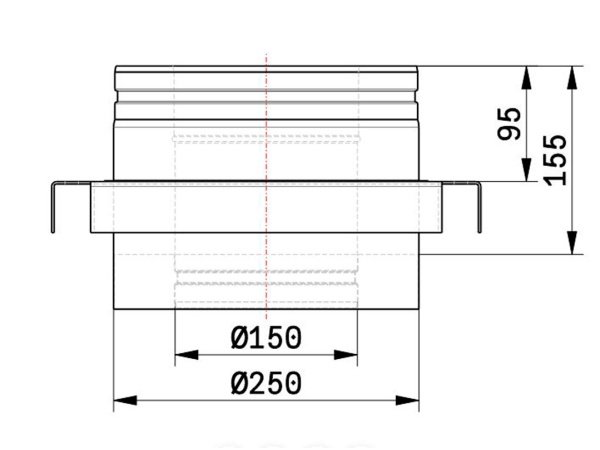 Schiedel fundamentplade. Produkt vises