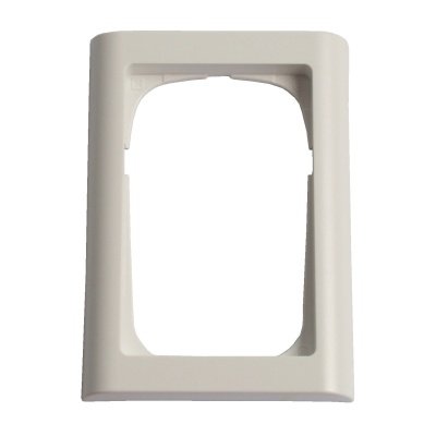 LK FUGA Softline 63 ramme hvid 1½ modul. Billedet viser produktet med hvid baggrund.