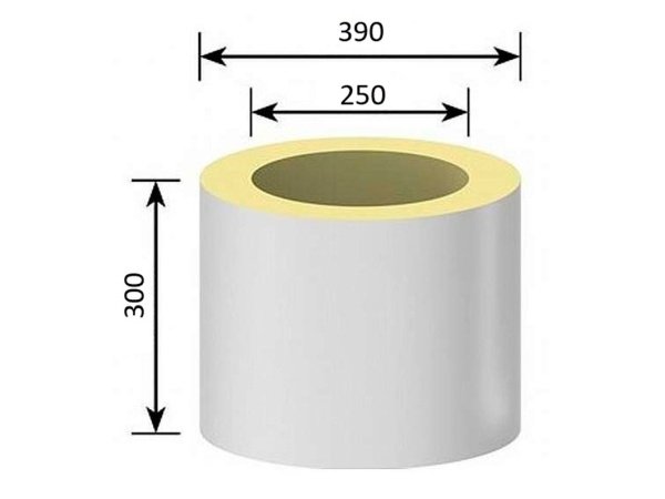 Schiedel isoleringsring t/loft. Produkt vises