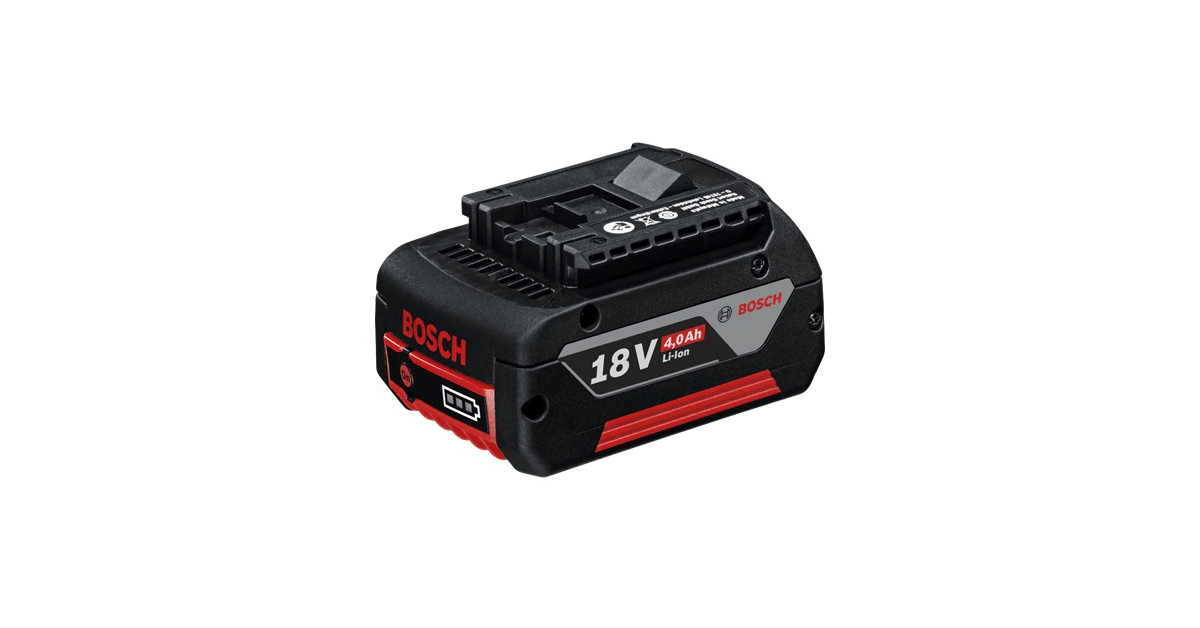 18V 4,0Ah akku Bosch batteri - altid billigt online - køb på 10-4.dk