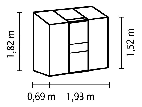 Vitavia Ida vægdrivhus