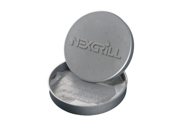 Nexgrill burgerpresser. Fremstillet i slidstærkt aluminium. Billedet viser produktet med hvid baggrund.