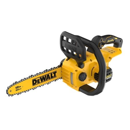 DEWALT DCMCS565N-XJ 18V XR kædesav SOLO. Billedet viser produktet fra siden.