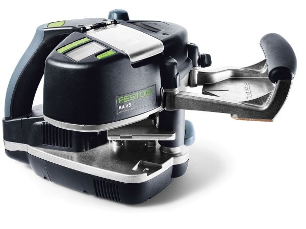 Festool kantlimer. Produkt og tilbehør vises