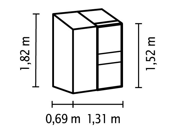 Vitavia Ida vægdrivhus