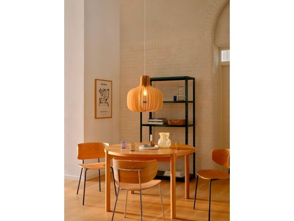 Nordlux Hazo 43 Pendel natur. Billedet viser produktet med hvid baggrund.