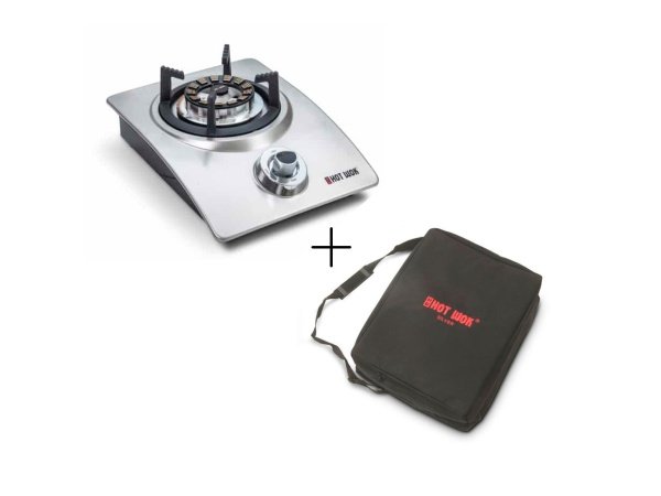 Hot Wok Silverline gasblus m/regulator og taske Hot Wok Silverline gasblus m/regulator og taske