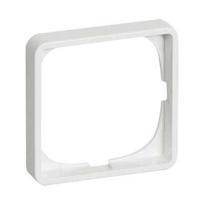 LK&nbsp;Fuga Baseline 50 ramme 1 modul hvid. Billedet viser produktet med hvid baggrund.