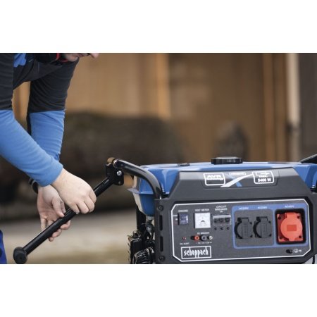Scheppach generator SG7100X 5400W. Billedet viser produktet med hvid baggrund.