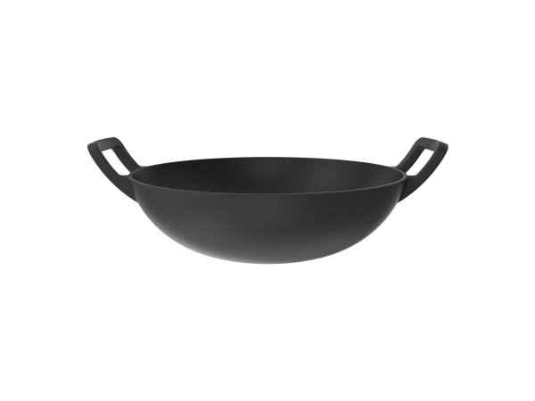 Nexgrill Protouch wok i støbejern Ø30 cm. Billedet viser produktet forfra.