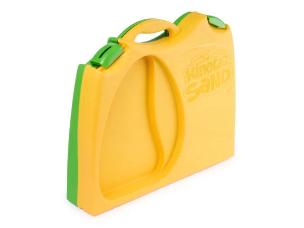 Kinetic Sand byggeplads. Produktindpakning vises