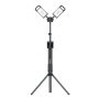 Scangrip TOWER 8 CONNECT arbejdslampe. Billedet viser produktet foldet sammen med hvid baggrund.