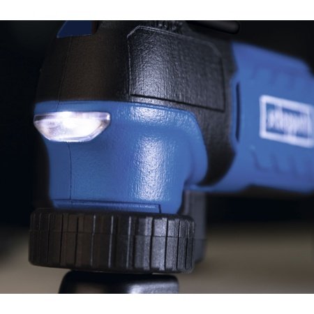 Scheppach multicutter C-MT40-X 20V, solo. Billedet viser produkt og tilbehør.