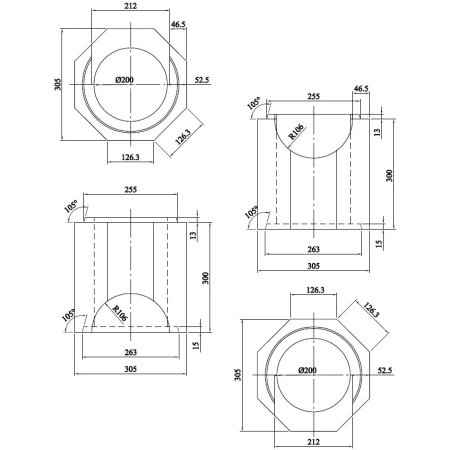 Schiedel DM Ø20cm indermodul