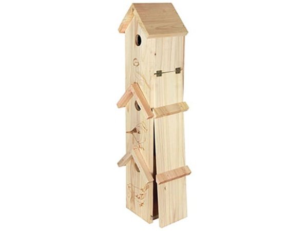 Ryom mejsekasse15x15x61 cm, 3-etager. Billedet viser hele produktet.