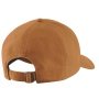 Carhartt Canvas kasket i brun. Billedet viser produkt bagfra.