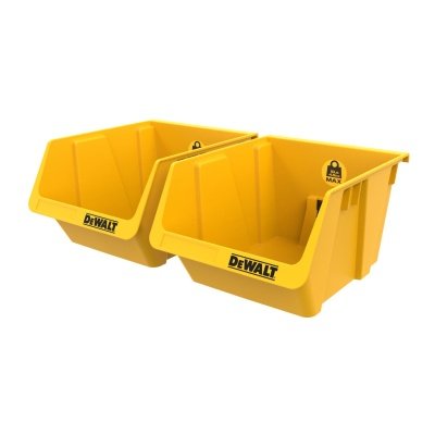 Dewalt plastbeholder (2 pk) DXL Tough System 2.0. Billedet viser produktet fra siden.