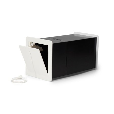 Viksa friskluftsventil type 1 hvid i slagfast polystyren (4,5 mm). Billedet viser produktet forfra.