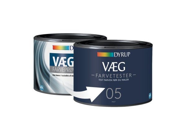 Dyrup farvetester væg