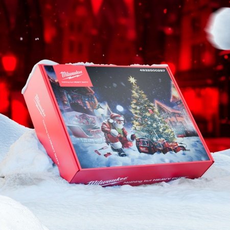 Milwaukee adventskalender 2025 Milwaukee adventskalender 2025 med 5 værktøjsdele. Billedet viser produktet med hvid baggrund.