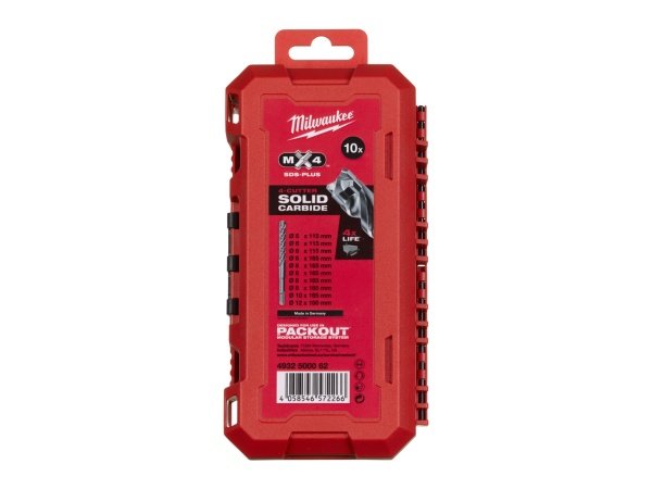 Milwaukee hammerborsæt Milwaukee hammerborsæt, produkt set forfra