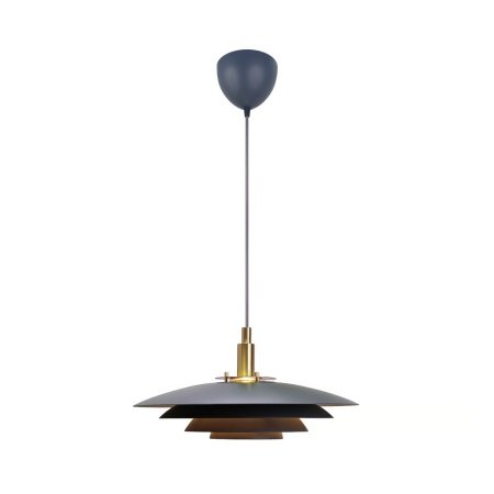 Nordlux Bretagne 38 pendel Nordlux Bretagne 38 pendel i grå, indendørs. Billedet viser produktet med hvid baggrund.
