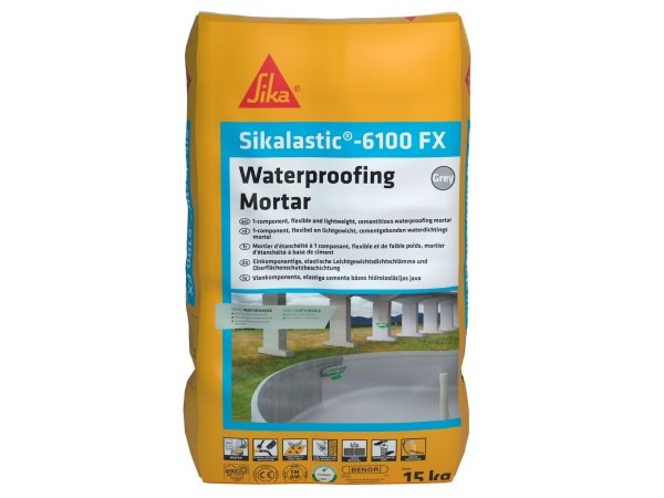 Sika Letvægtsmembran (grå). Sikalastic-6100fx, 15 kg.