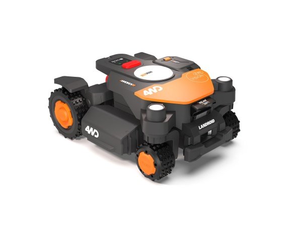 Worx 4WD robotplæneklipper Worx 4WD robotplæneklipper. Produktet vises fra venstre side