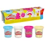 Play-Doh 4-pak modellervoks. Produkt vises med indpakning