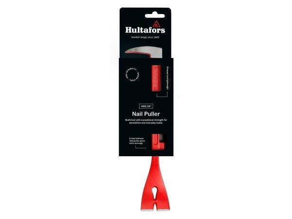 Hultafors Pro sømudtrækker Hultafors Pro sømudtrækker i stål. Billedet viser produktet forfra.