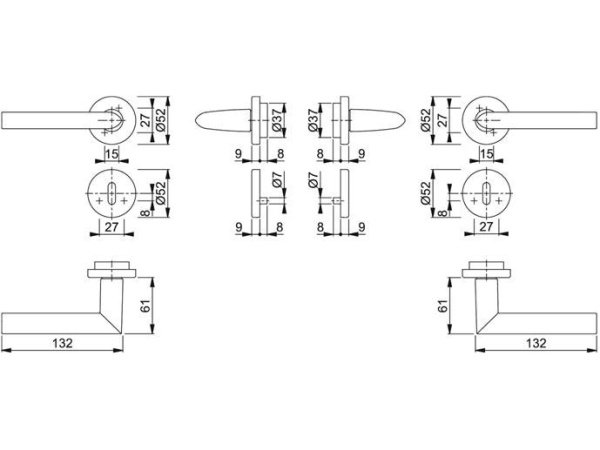 Hoppe Stockholm dørgreb