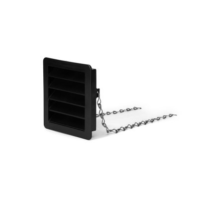 Viksa jalousirist type 1 sort passer til gennemføringsrør 130 x 140 mm