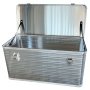 Materielhuset alu-kasse 91 ltr 782 x 385 x 382 mm. Billedet viser produktet åbent.